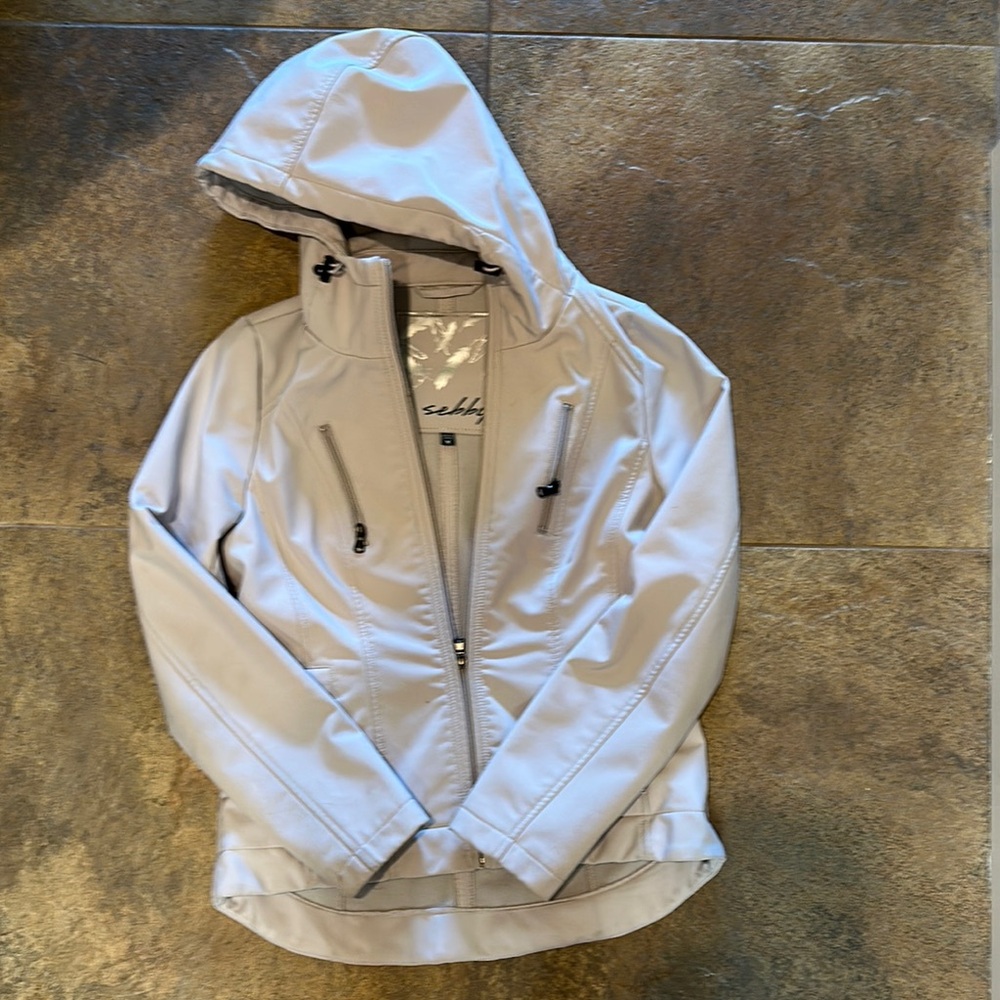 Sebby Gray Raincoat Lightweight Classic Design